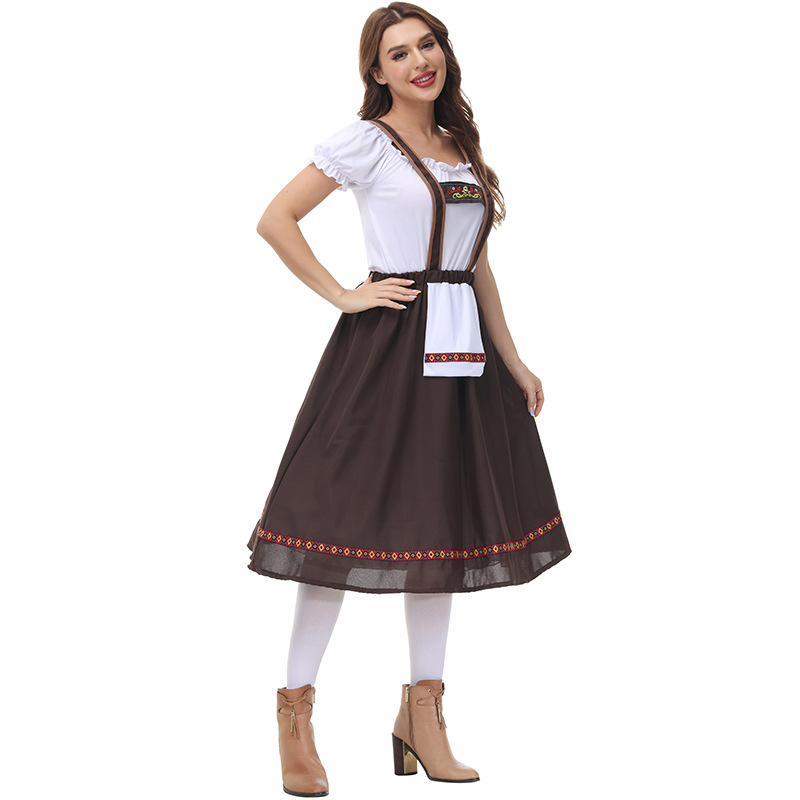 Womens Halloween Oktoberfest Costumes German Traditional Beer Carnival Dresses